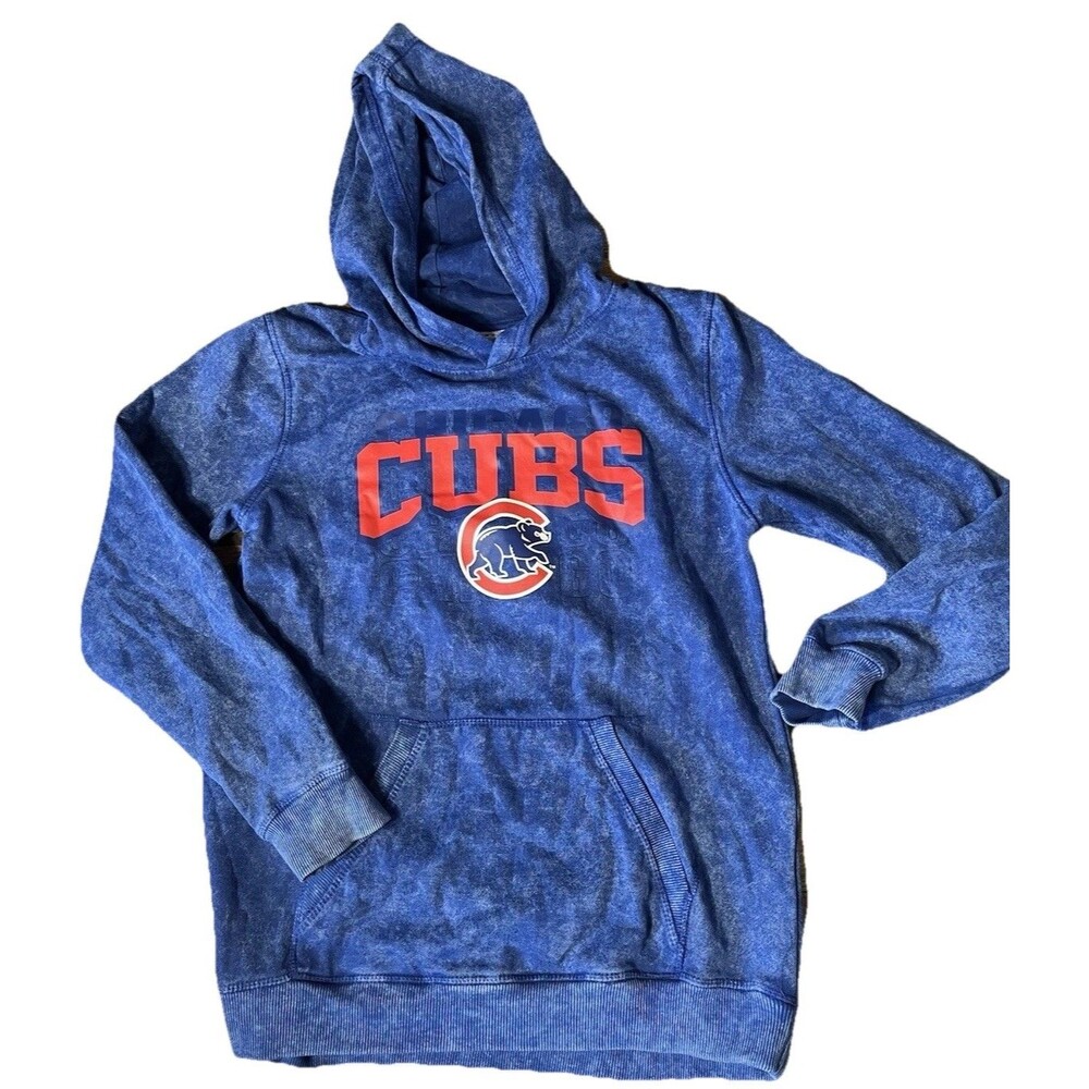 Chicago Cubs Youth Hoodie Size Large 14/16 Blue MLB Genuine Merchandise Pullover